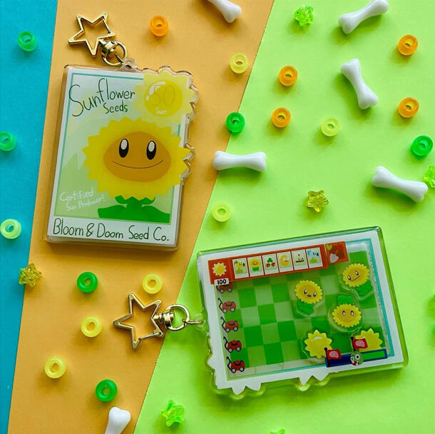 PVZ Shaker Keychain PVZ Shaker Keychain