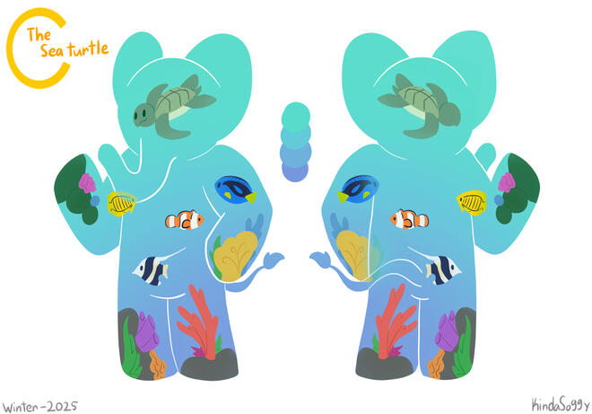 C The Sea Turtle Ref (Original Character)