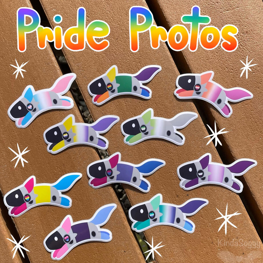 Pride Protogen Stickers Pride Protogen Stickers